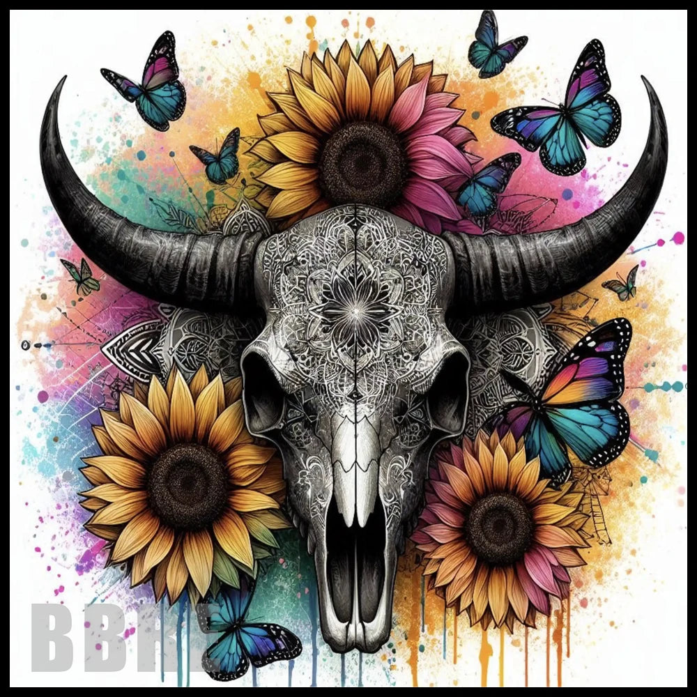 Buffalo Skull 9 15 OZ Straight Wrap