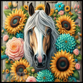 Floral Horse 17 15 OZ Straight Wrap