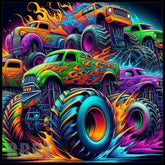 Monster Truck 4 15 OZ Straight Wrap
