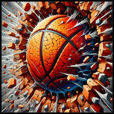 Basketball Burst 15 OZ Straight Wrap
