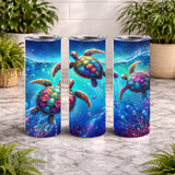 Colorful Turtles 3 15 OZ Straight Wrap