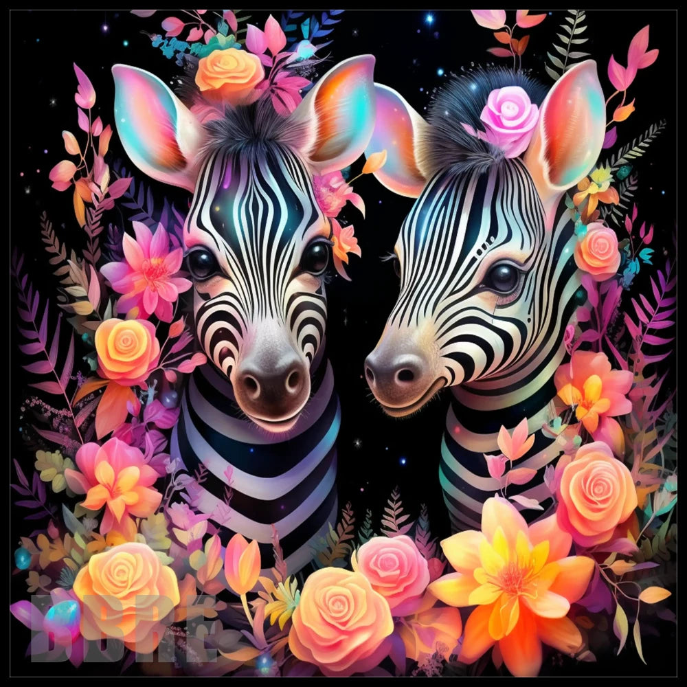 Zebra Blossom 15 OZ Straight Wrap