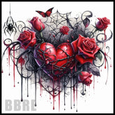 Gothic Heart 15 OZ Straight Wrap
