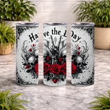 Skull Roses 2 15 OZ Straight Wrap