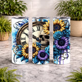 Floral Skull 33 15 OZ Straight Wrap