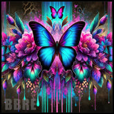 Vibrant Butterfly 3 15 OZ Straight Wrap
