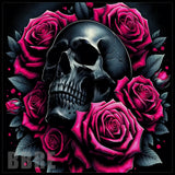 Skull Roses 3 15 OZ Straight Wrap