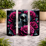 Skull Roses 3 15 OZ Straight Wrap