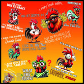 Funny Roosters 15 OZ Straight Wrap