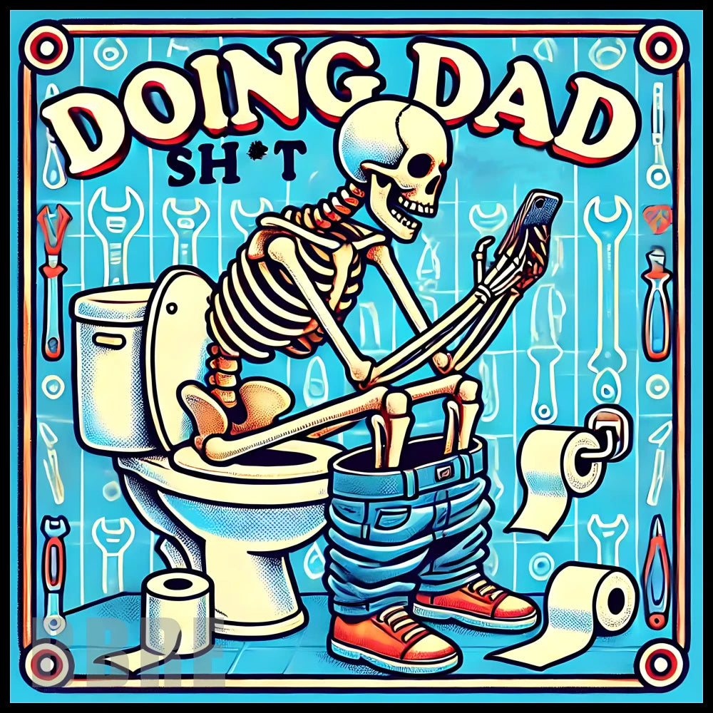 Skeleton Dad 15 OZ Straight Wrap
