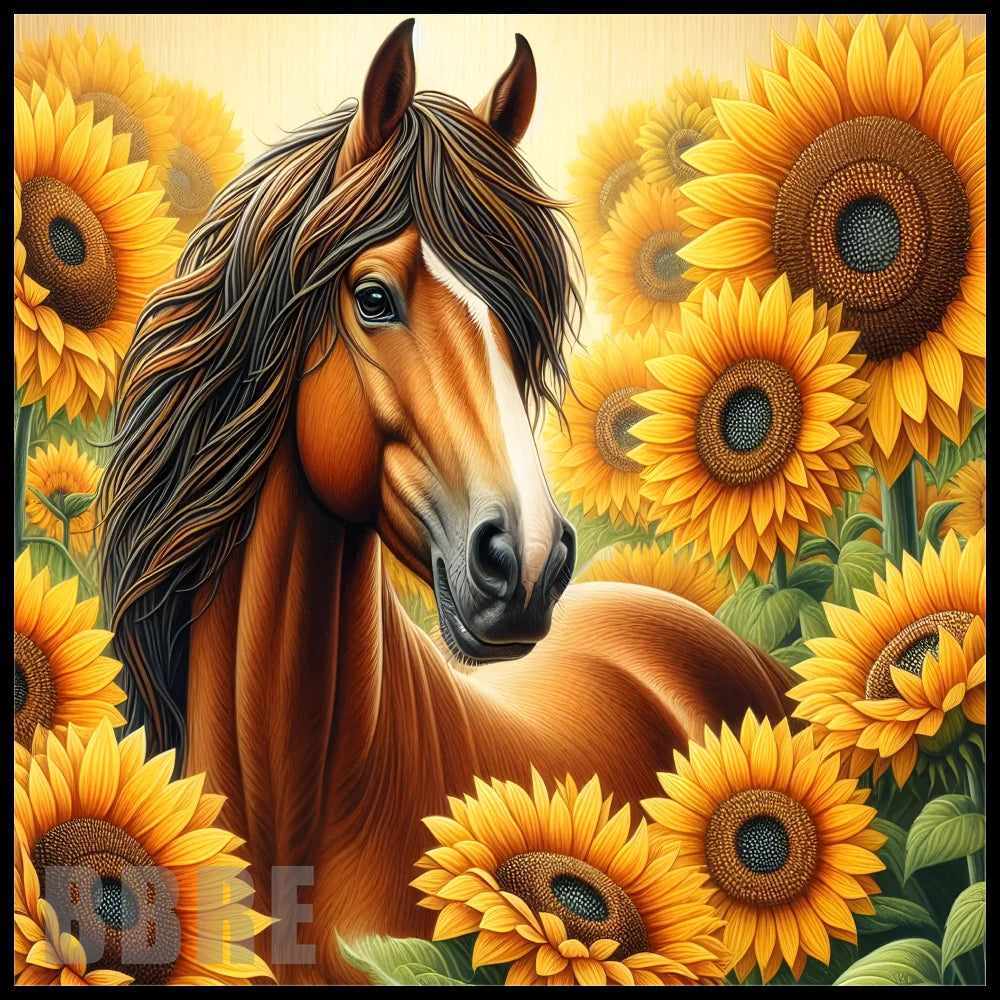 Sunflower Horse 3 15 OZ Straight Wrap
