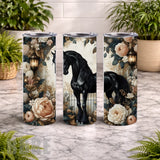 Elegant Black Horse 3 15 OZ Straight Wrap