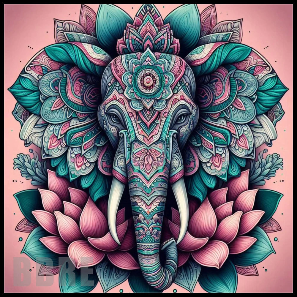 Elephant Mandala 8 15 OZ Straight Wrap