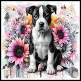 Puppy Floral 2 15 OZ Straight Wrap