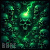 Green Skull 3 15 OZ Straight Wrap
