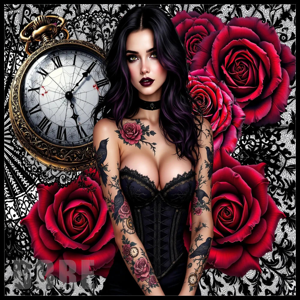 Gothic Rose 2 15 OZ Straight Wrap