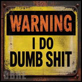 Warning Sign 3 15 OZ Straight Wrap