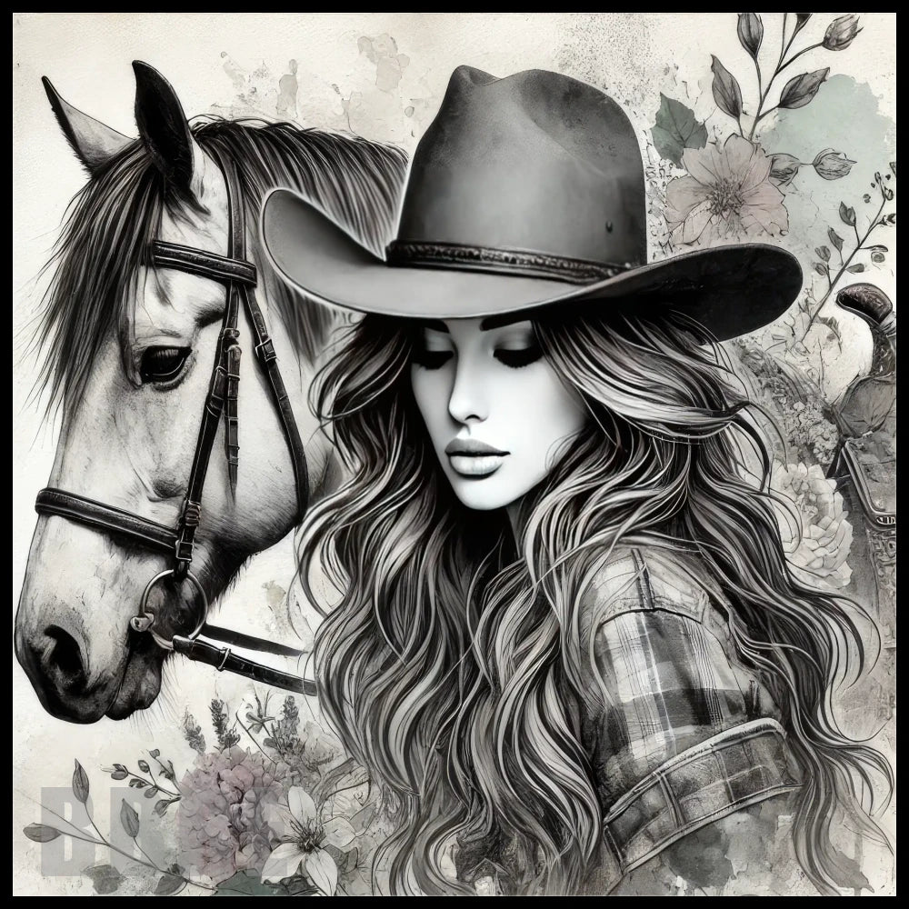 Cowgirl Portrait 15 OZ Straight Wrap