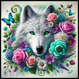Floral Wolf 15 OZ Straight Wrap