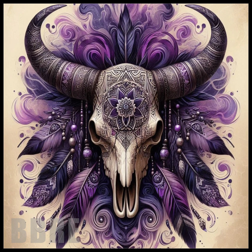 Buffalo Skull 11 15 OZ Straight Wrap
