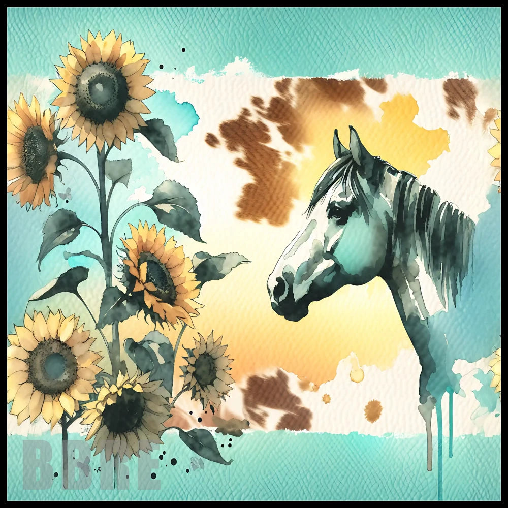 Sunflower Horse 10 15 OZ Straight Wrap