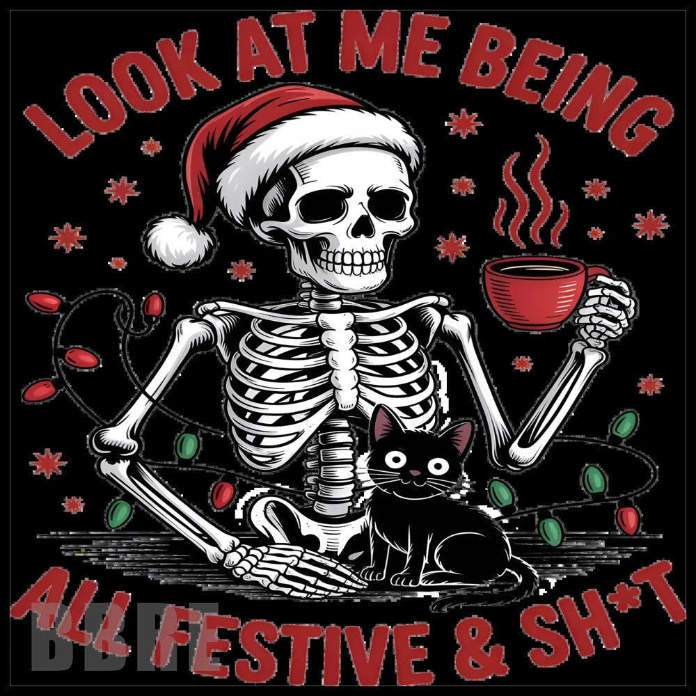 Festive Skeleton 15 OZ Straight Wrap
