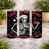 Festive Skeleton 15 OZ Straight Wrap