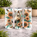 Floral Horse 23 15 OZ Straight Wrap