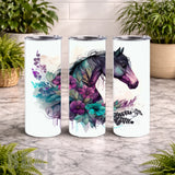 Floral Horse 27 15 OZ Straight Wrap