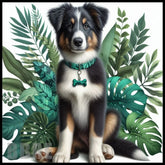 Dog And Leaves 15 OZ Straight Wrap