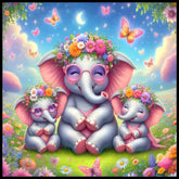Floral Elephants 15 OZ Straight Wrap