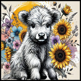 Floral Puppy 5 15 OZ Straight Wrap