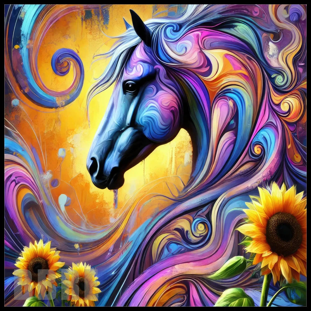 Colorful Horse 4 15 OZ Straight Wrap