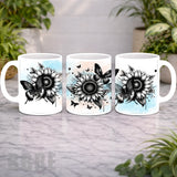 Sunflower Butterflies Mockup Product Photo