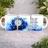Blue Clock Mockup Product Photo