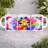 Colorful Giraffe Mockup Product Photo