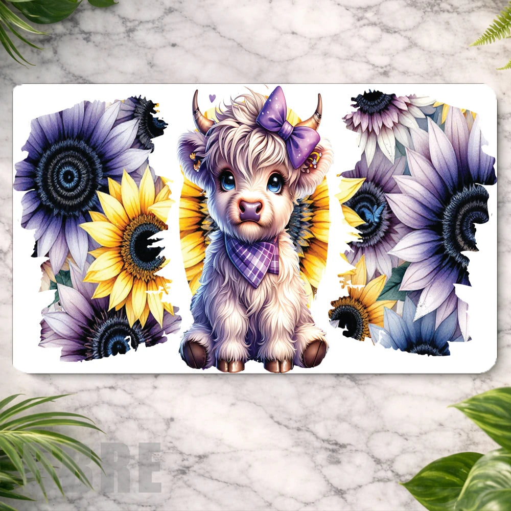 Floral Highland Cow Main Image