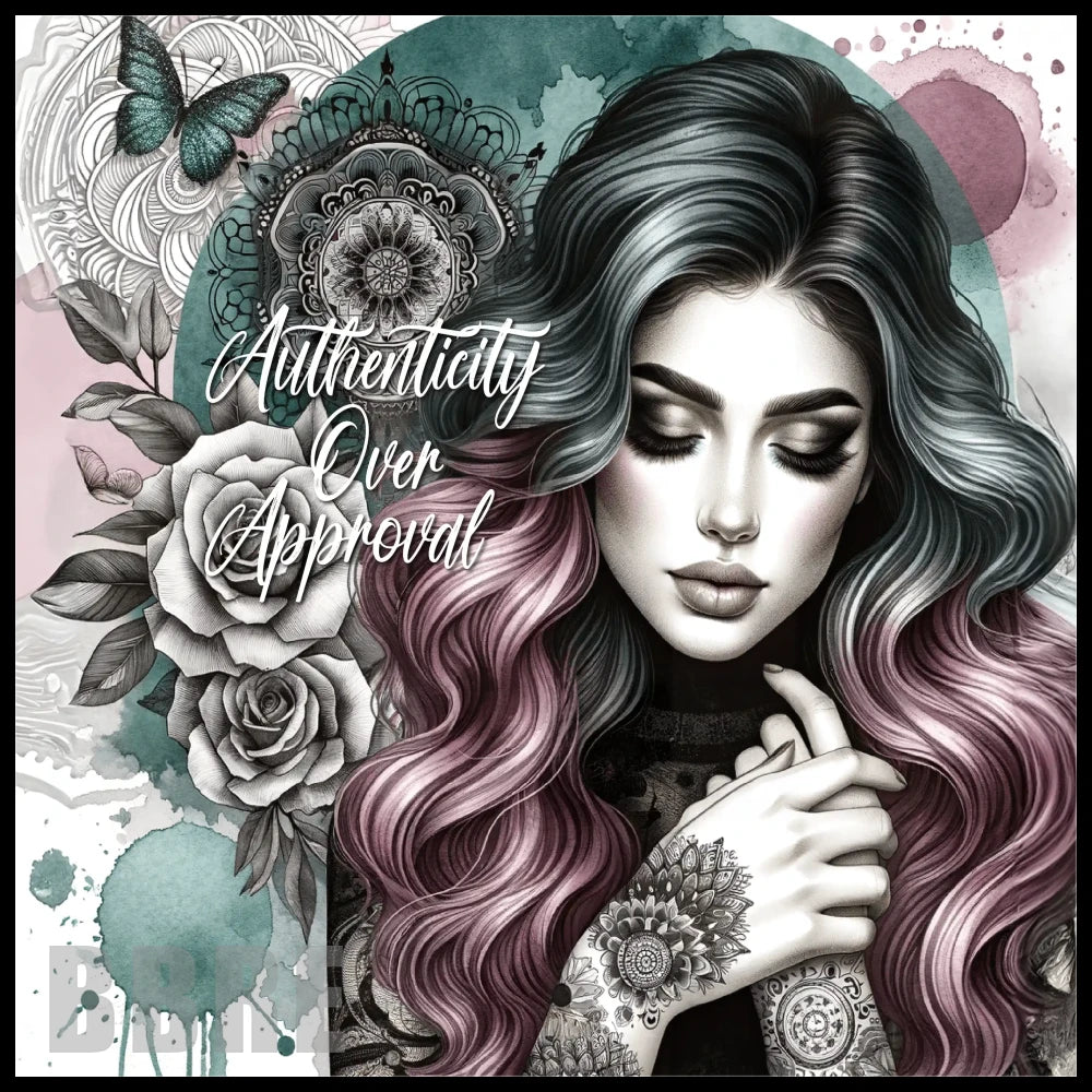 Authenticity Over Approval 20 OZ Sublimation Wrap