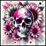 Floral Skull 29 20 OZ Sublimation Wrap