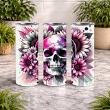 Floral Skull 29 20 OZ Wrap Mockup