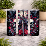 Gothic Skull 20 OZ Wrap Mockup