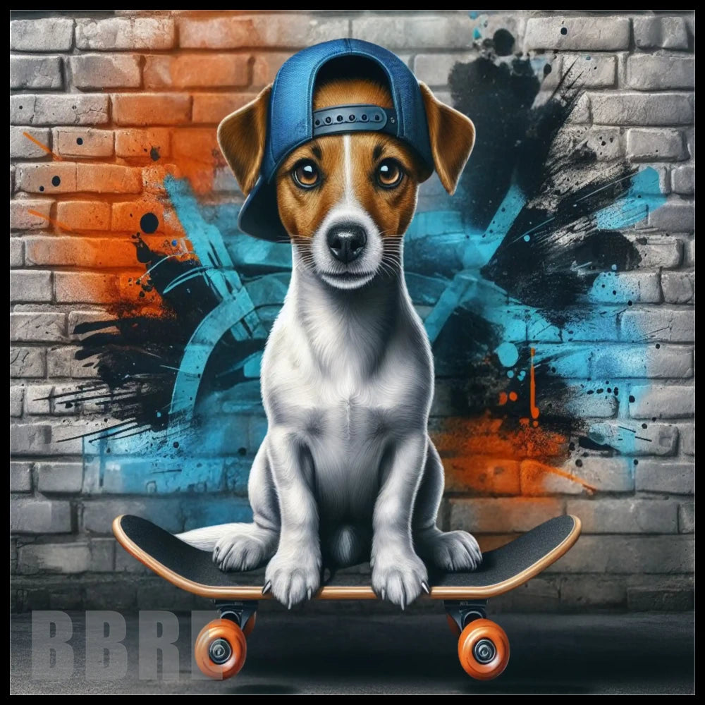 Skateboarding Pup 20 OZ Sublimation Wrap
