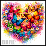 Colorful Butterflies 2 20 OZ Sublimation Wrap