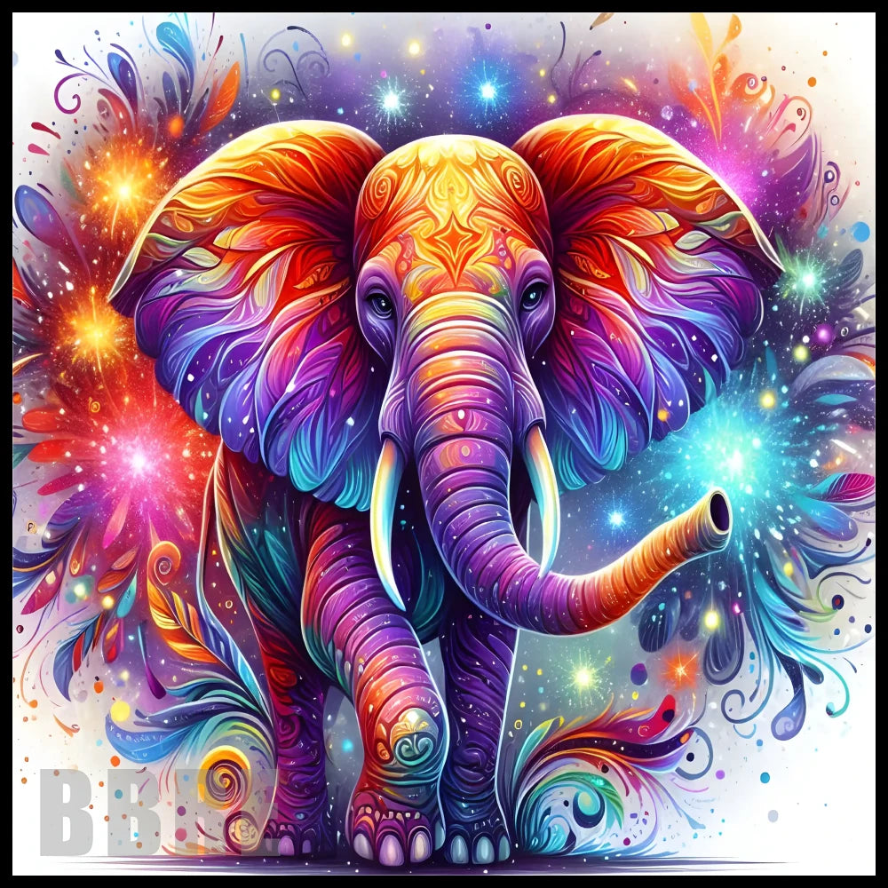 Colorful Elephant 20 OZ Sublimation Wrap