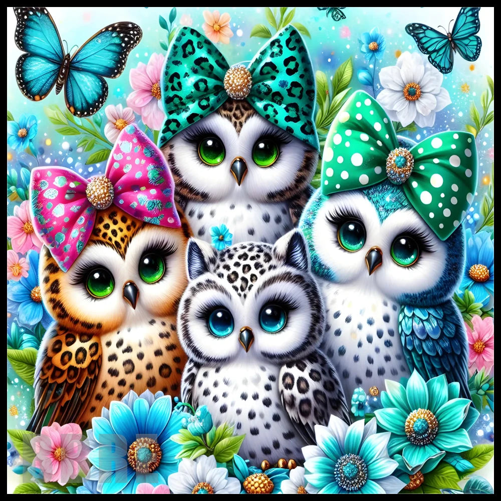Colorful Owls 20 OZ Sublimation Wrap