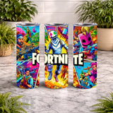 Fortnite Tumbler 20 OZ Wrap Mockup