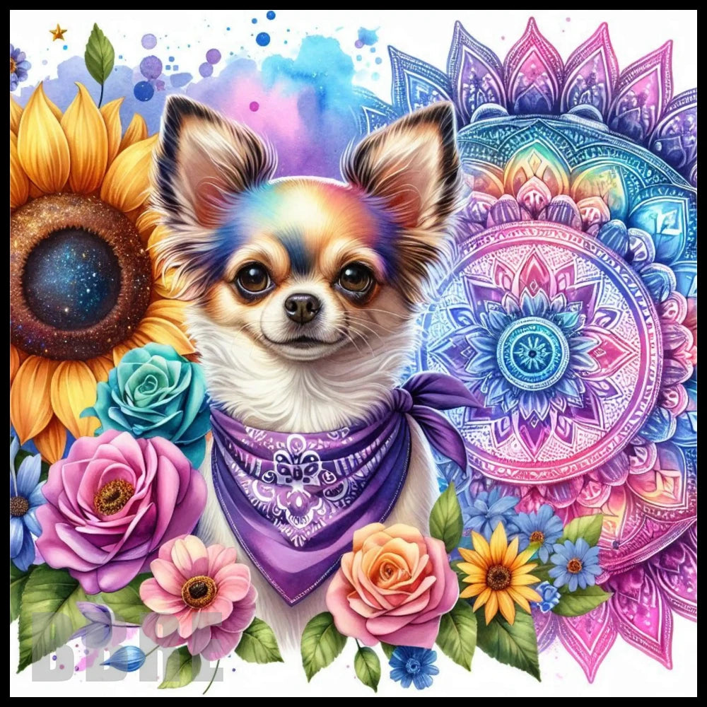 Colorful Chihuahua 20 OZ Sublimation Wrap