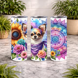 Colorful Chihuahua 20 OZ Wrap Mockup