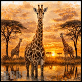 Giraffe Sunset 20 OZ Sublimation Wrap