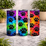 Paw Print 20 OZ Wrap Mockup